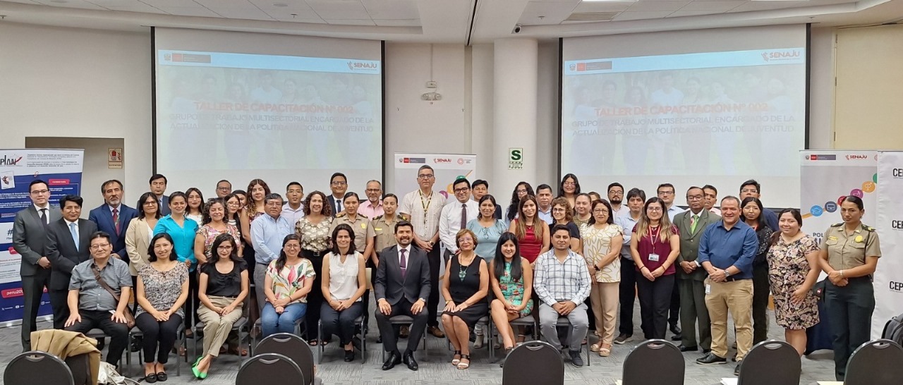 SENAJU LIDERA EL PRIMER TALLER MULTISECTORIAL DE CAPACITACIÓN PARA LA ACTUALIZACIÓN DE LA POLÍTICA NACIONAL DE JUVENTUD