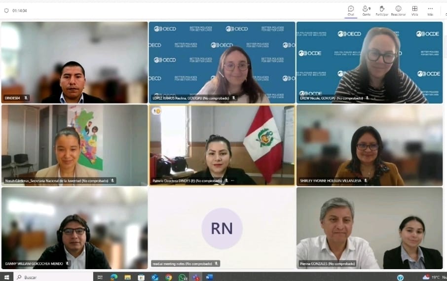 SENAJU y OCDE fortalecen cooperación para el desarrollo de políticas públicas juveniles en el Perú