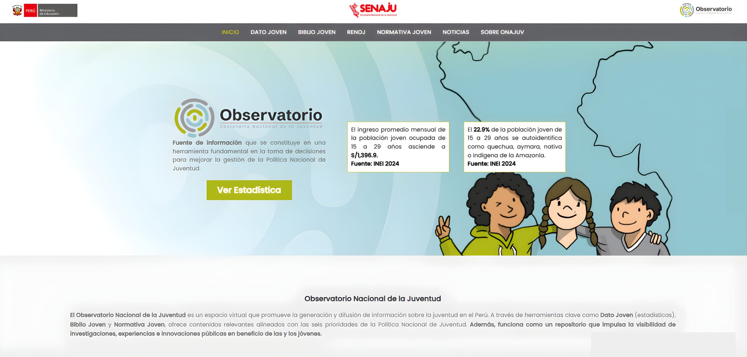 Ministerio de Educación implementa Observatorio Nacional de Juventud